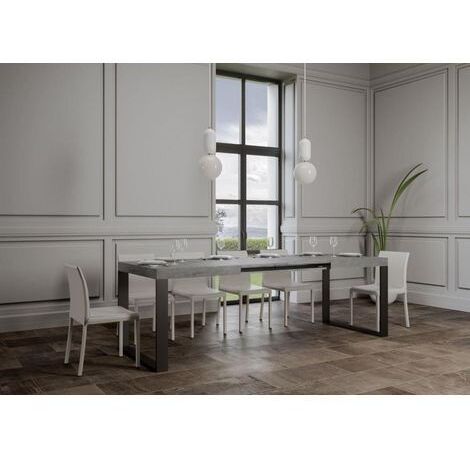 Tavolo allungabile a 284 cm TECNO 90X180 Cemento