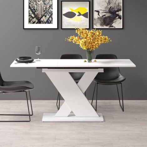 TEZETA Tavolo allungabile bianco Axi 120x75x76H
