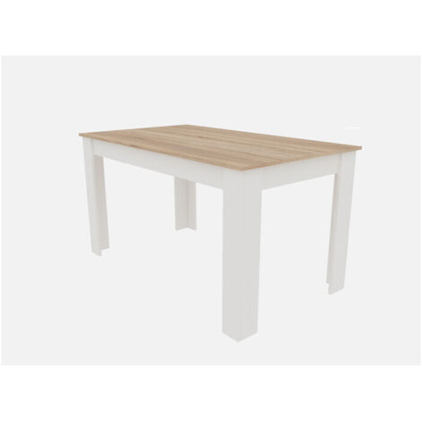 TAVOLO ALLUNGABILE CM 80X140/180XH.75 ROV./BIANCO- 1,0 pz
