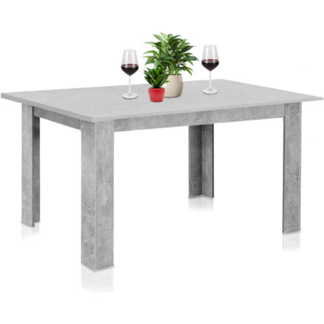 Tavolo Allungabile Cucina Sala Pranzo da 90 a 120 x60x78 cm Cemento Estensibile