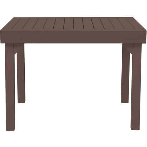 Tavolo Allungabile da Giardino 106/212x75x75 cm Capannori in Alluminio Chocolate
