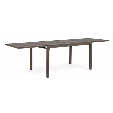Tavolo Allungabile da Giardino 135-270x90x75h cm Pelagius Coffee
