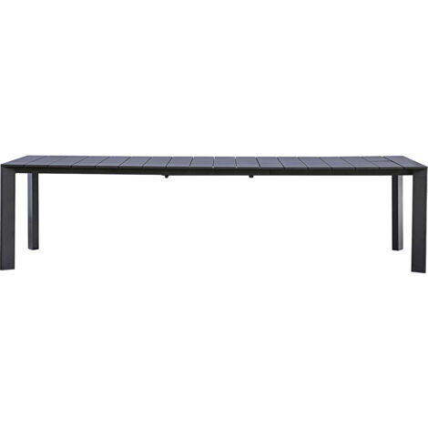 Tavolo Allungabile da Giardino 200/300x100x75 cm Nettuno in Alluminio Antracite