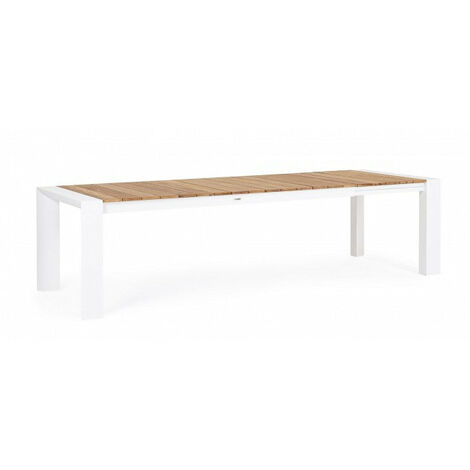 Tavolo Allungabile da Giardino 228-294x100x75h cm Cameron Bianco