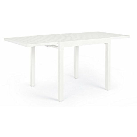 Tavolo Allungabile da Giardino 83-166x80x75h cm Pelagius Bianco