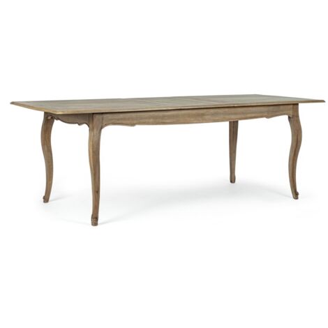 Tavolo allungabile Domitille rettangolare, con gambe, in legno di mango da 180-225 x 90 cm