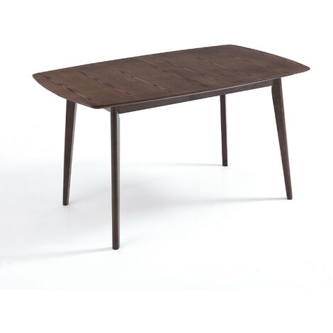 Tavolo allungabile effetto legno noce scuro cm. H.75xP.75xL.120/150