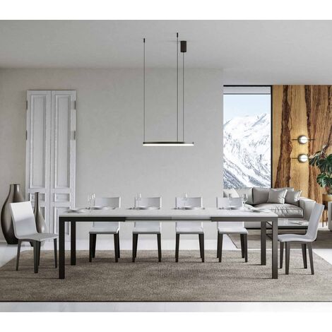 Tavolo allungabile fino a 264 cm EVERYDAY Evolution 160 con piano finitura Bianco