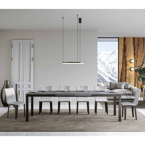 Tavolo allungabile fino a 440 cm EVERYDAY Evolution 180 con piano finitura Cemento