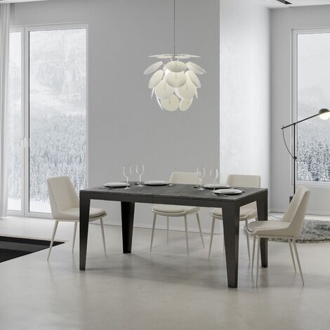 Tavolo allungabile fino a 440 cm FLAME Evolution 180 con piano finitura Cemento