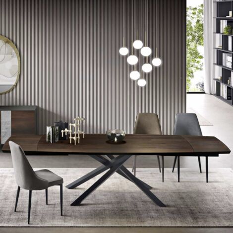 Tavolo allungabile FLOYD 300 cm con piano in Rovere Termico