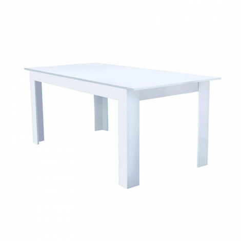 Tavolo Allungabile Gemma 160/200x90x75 h cm in Truciolare bilaminato Bianco