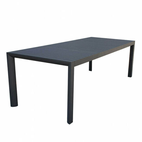 Tavolo Allungabile Houston 135/180x70x75h cm in Alluminio Antracite