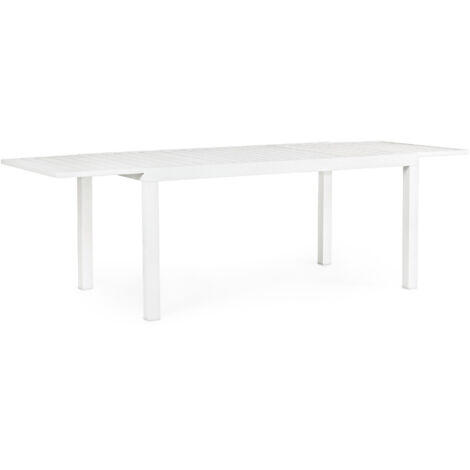 Tavolo allungabile in Alluminio dogato  160-240X90 Bianco