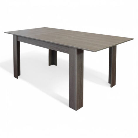 Tavolo allungabile in melamina taupe 90x140/190xH78 cm Temme