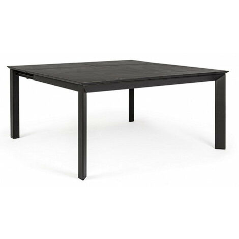 Tavolo Allungabile Konnor 160x110/160 cm Antracite in Alluminio