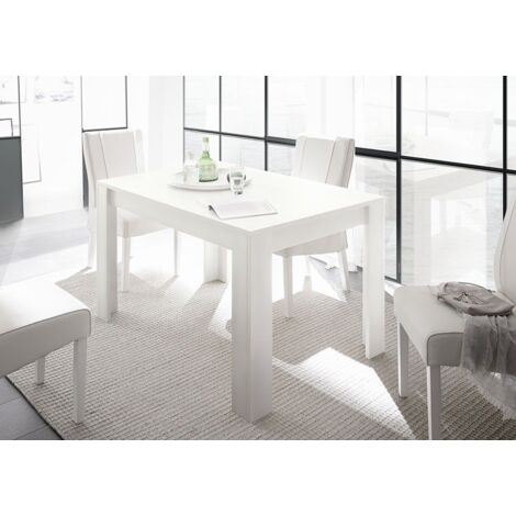 Tavolo allungabile linea Clear in Bianco Opaco