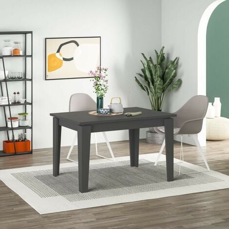 Tavolo allungabile Megaron 120x80 cm colore antracite