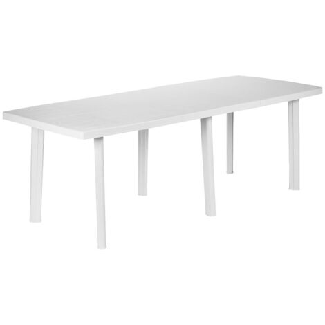 tavolo allungabile rettangolare 'trio' cm 216x90x72h - col. bianco