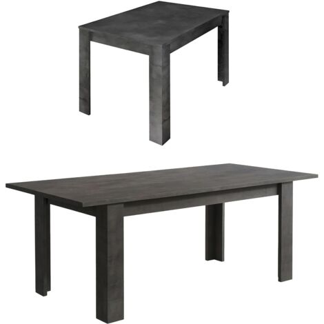 Tavolo Allungabile Takumi, Allungabile, 10 Posti Made in Italy, 90x137x79h cm Grigio Ardesia