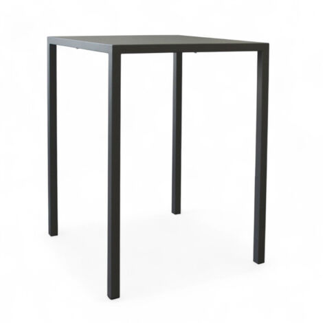 Tavolo autolivellante in metallo 80x80xH110 cm antracite