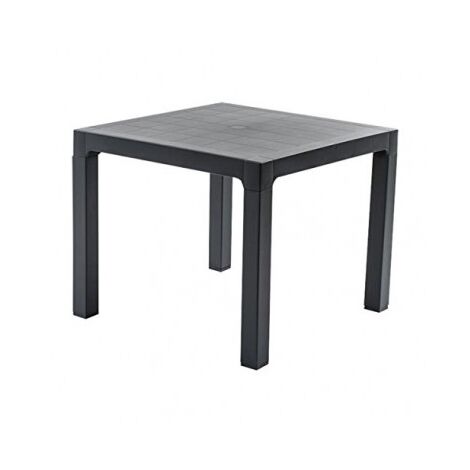 Tavolo bar e giardino in polipropilene antracite tavolo per esterni quadrato 70 x 70 centimetri