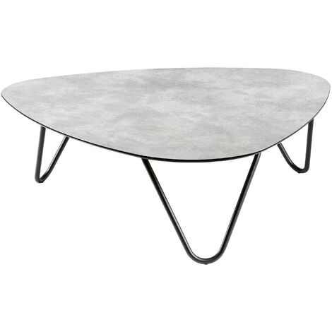 Tavolo Basso COCOON ALLURE 96 x 102 cm LaFuma LFM2717 Ciment/Noir