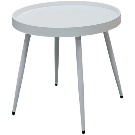 TAVOLO BASSO NEMO D.50XH47CM BIANCO.