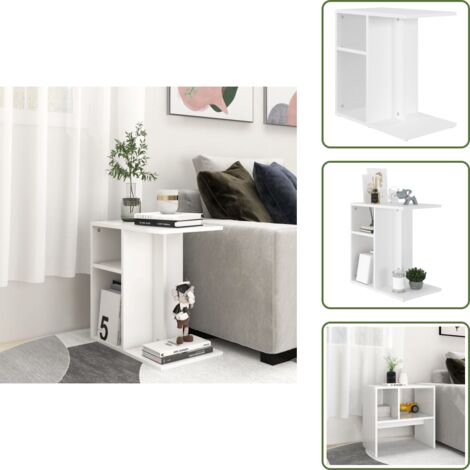 Tavolo bianco - vidaXL Tavolino Bianco 50x30x50 cm in Legno Multistrato - Tavolo da interno
