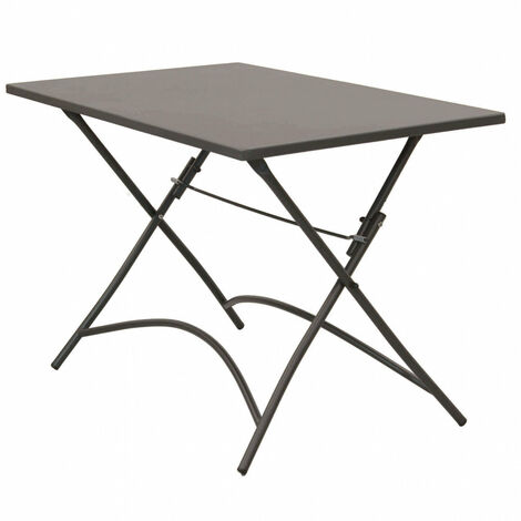Tavolo Bristol 110x70x72 h cm in Acciaio Taupe