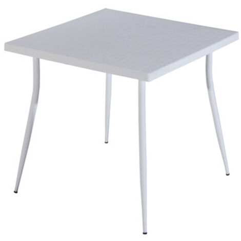 TAVOLO CARMEN CM 80X80X75H BIANCO- 1,0 pz