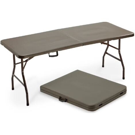 Tavolo catering pieghevole 180x76x74cm moka