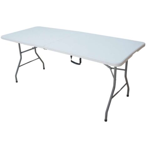 Tavolo Catering Pieghevole Bianco - 182 x 74 x 74 cm