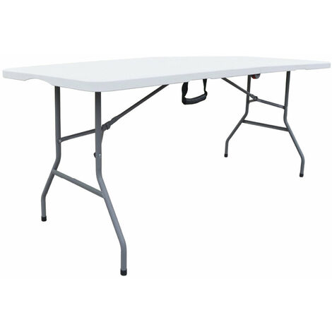 Tavolo Catering Rettangolare Pieghevole 180x70x74 cm Becker Bianco