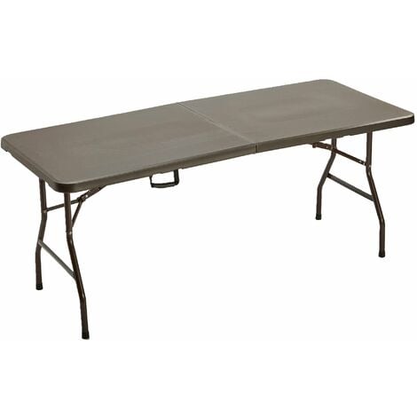 Tavolo Catering Rettangolare Pieghevole 183x76x74 cm Ranieri Horeca Noce