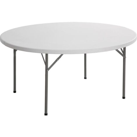 Tavolo Catering Rotondo Pieghevole Ø154 cm Tosini Bianco CZ154