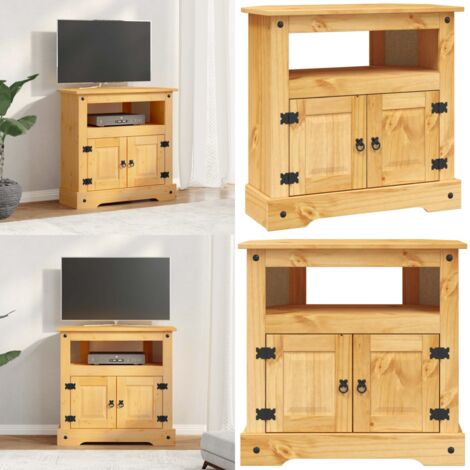 Tavolo Console in Pino Messicano Corona Range 80x43x78 cm - Armadio - Tavolo in legno