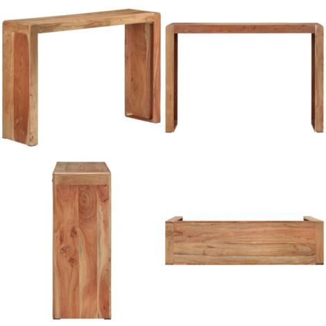 Tavolo Consolle 110x30x76 cm in Legno Massello di Acacia - Tavolo da ingresso in acacia - Tavolo rustico
