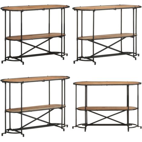 Tavolo Consolle 110x42x76 cm in Legno Massello di Acacia - Tavolo da ingresso - Legno massello