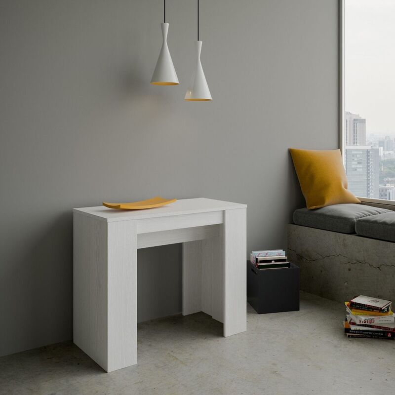 Itamoby Consolle Allungabile A 204 Cm Basic Small Bianco Frassino