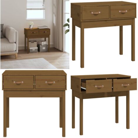 Tavolo Consolle Ambra 76,5x40x75 cm in Legno Massello di Pino - Tavolo da salotto - Tavolo da ingresso