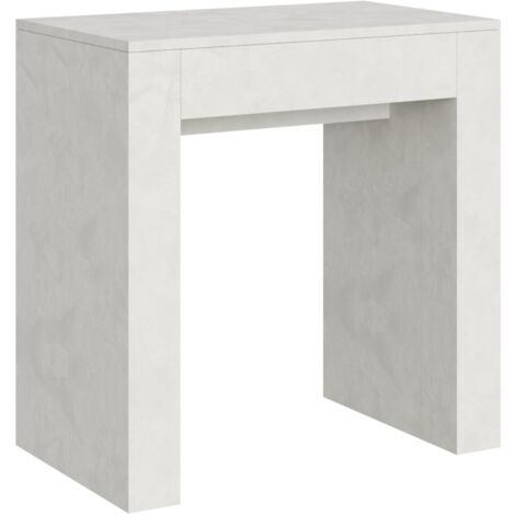 Tavolo consolle "Foggia" allungabile in legno per sala da pranzo -Antracite