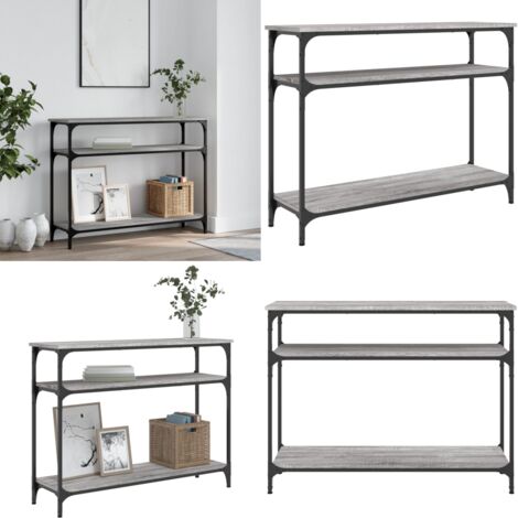 Tavolo Consolle Grigio Sonoma 100x29x75 cm in Legno Multistrato - Tavolino da ingresso - Tavolo da soggiorno