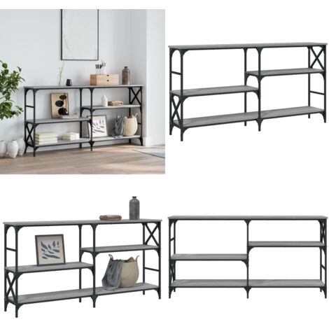 Tavolo Consolle Grigio Sonoma 150x29x76,5 cm Legno Multistrato - Tavolo da ingresso - Tavolo da soggiorno