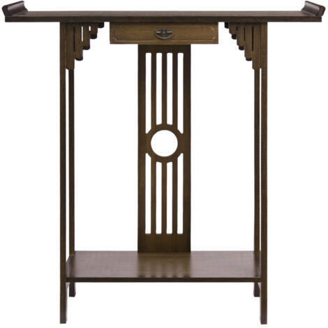 Tavolo Consolle ingresso in Legno d'ingresso in Bambu 81,5cm