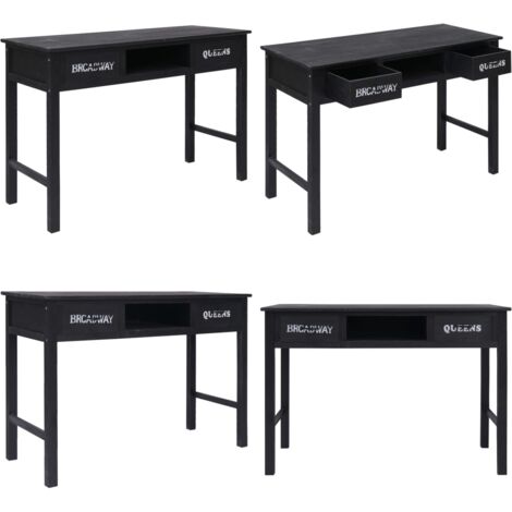 Tavolo Consolle Nero 110x45x76 cm in Legno - Tavolo da salotto - Tavolo da cucina