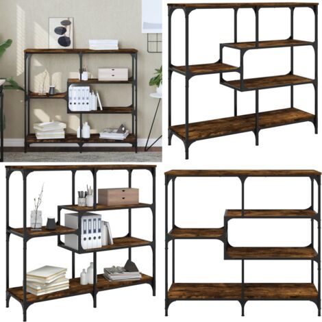 Tavolo Consolle Rovere Fumo 103x32x95 cm Legno Multistrato - Tavolino da ingresso - Tavolo da soggiorno