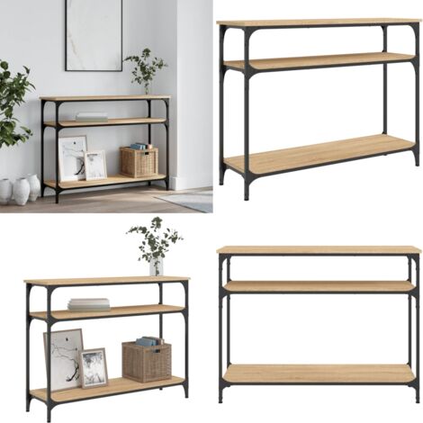 Tavolo Consolle Rovere Sonoma 100x29x75 cm in Legno Multistrato - Tavolo da ingresso - Tavolo da soggiorno