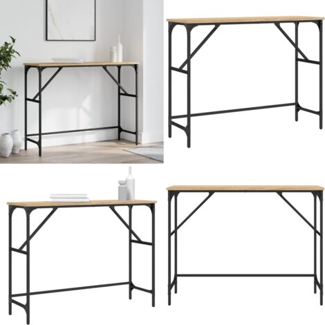 Tavolo Consolle Rovere Sonoma 100x32x75 cm in Legno Multistrato - Tavolo da ingresso - Tavolo da soggiorno