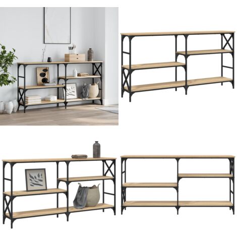 Tavolo Consolle Rovere Sonoma 150x29x76,5 cm Legno Multistrato - Tavolo da ingresso - Tavolo da soggiorno